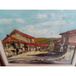 Картина масло на платно от Испания, двойна рамка - 3593